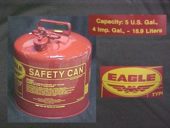 Photo of a Safety Container for Fuel