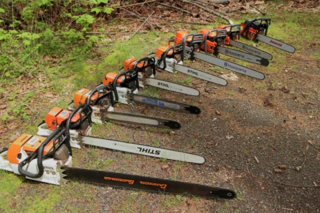 Photo of a variety of Chain Saws